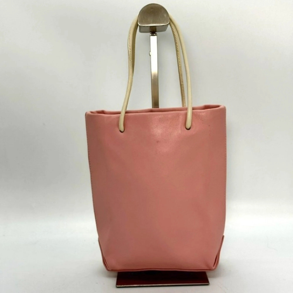 CHANEL Pink Leather Tote Bag - Picture 2 of 7